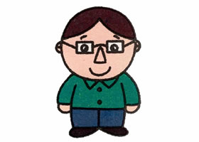 爸爸简笔画