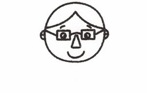 爸爸简笔画画法步骤一
