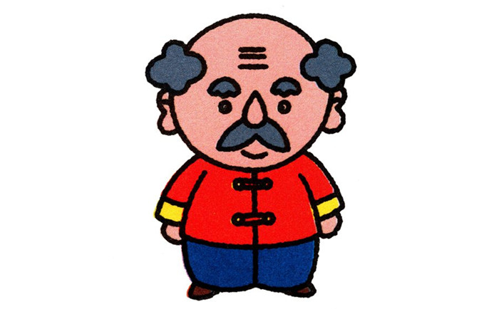 爷爷简笔画