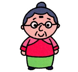 奶奶简笔画画法步骤六