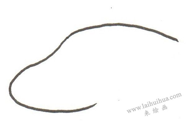 小汽车卡通画 弧线