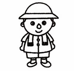 农民的简笔画画法步骤五