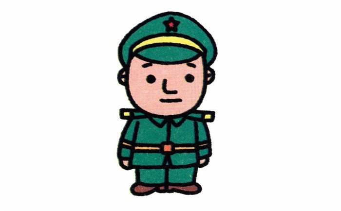 士兵的简笔画