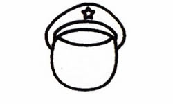 士兵的简笔画画法步骤一