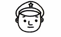 士兵的简笔画画法步骤二