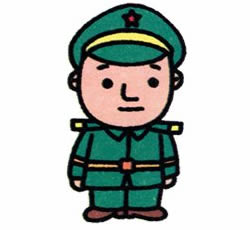 士兵的简笔画画法步骤六