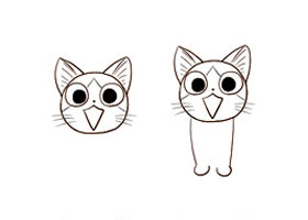 甜甜私房猫简笔画