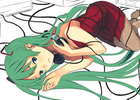 Painter绘制初音未来插画