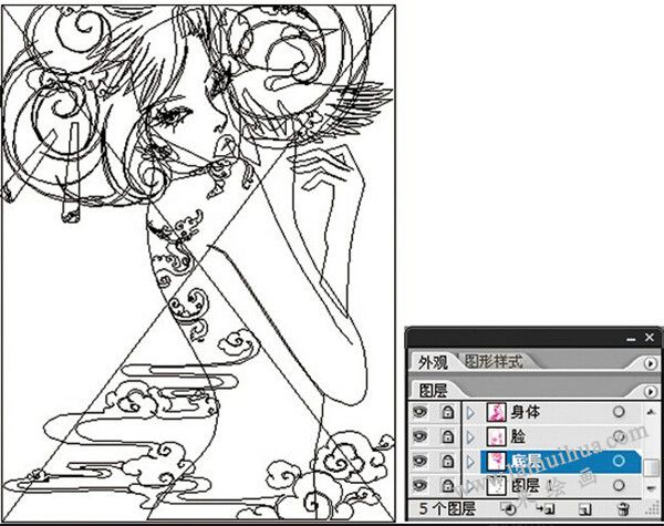 Illustrator绘制时尚插画画法步骤 六