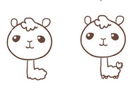 草泥马简笔画