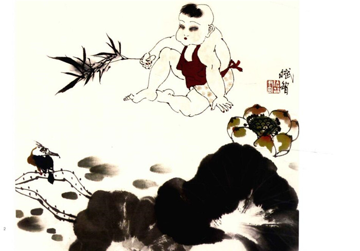 顽童的国画画法步骤
