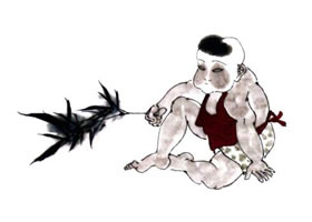顽童的国画画法步骤
