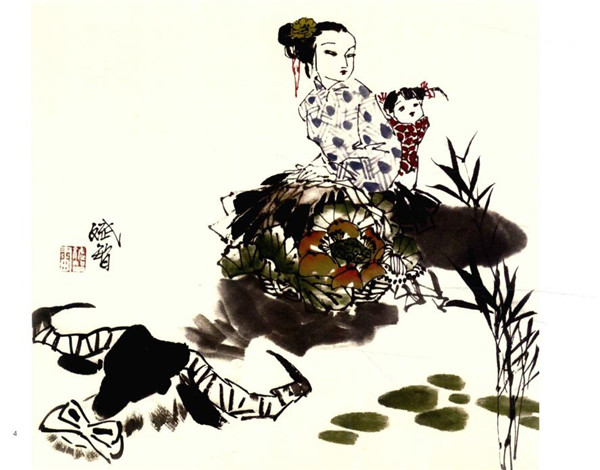 《回娘家》国画画法步骤