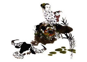 《回娘家》国画画法步骤