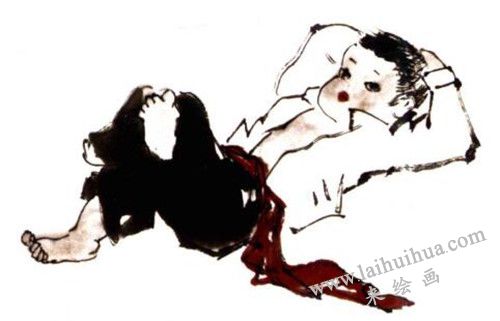 牧童的国画画法步骤 03
