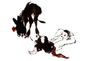 牧童的国画画法步骤