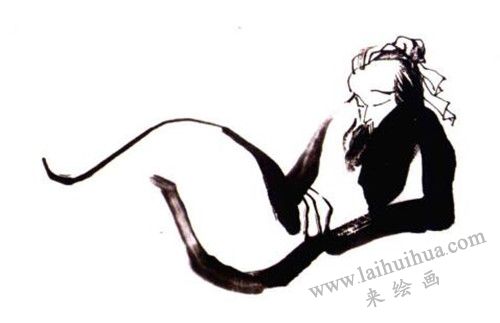 《劝学诗意图》画法步骤 02