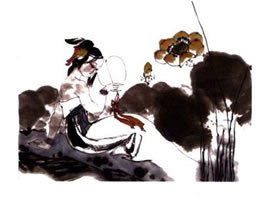 荷花、仕女国画画法步骤