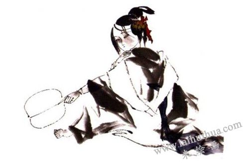 《七夕诗意》国画画法步骤 二