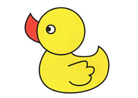 大黄鸭简笔画