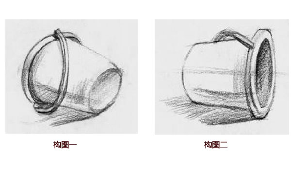 水桶素描画法步骤