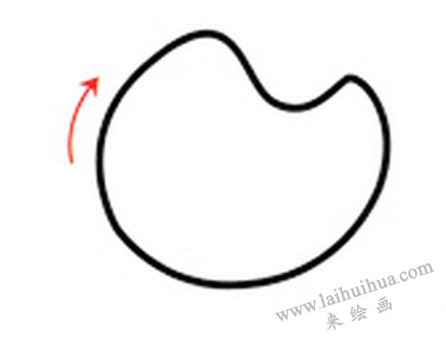 小蜜蜂的脸，小蜜蜂简笔画画法步骤一