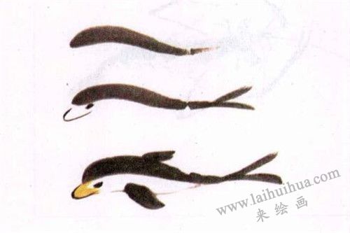 海豚水墨画画法