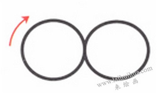 眼睛，小青蛙简笔画画法步骤 一