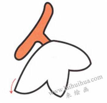 葡萄叶子，葡萄简笔画画法步骤二
