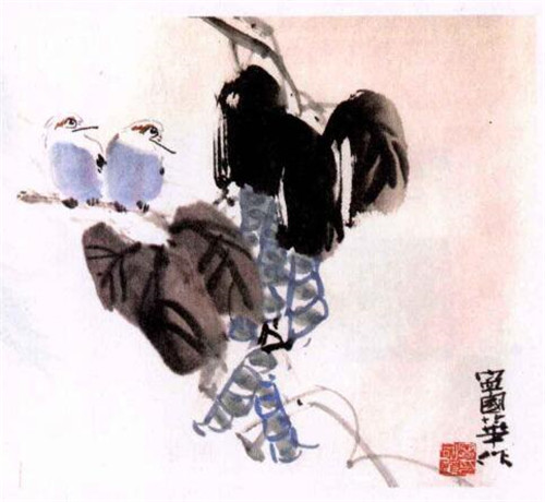 豆角水墨画画法步骤