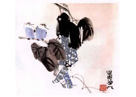 豆角水墨画画法步骤
