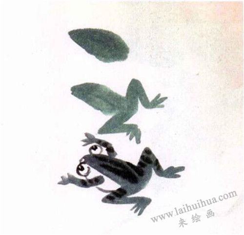 青蛙水墨画画法步骤