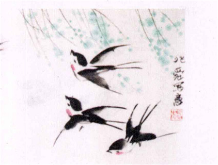 燕子水墨画画法步骤