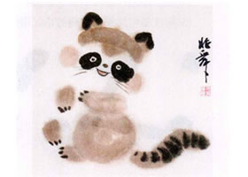 小猫熊水墨画画法步骤