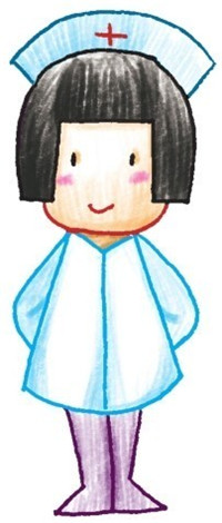 腿，护士简笔画画法步骤四