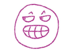 表情色铅笔简笔画