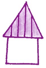 墙身，城堡色铅笔简笔画画法步骤二