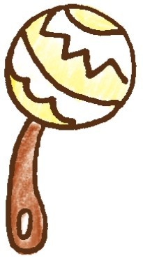 玩具色铅笔简笔画画法步骤三