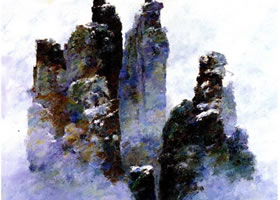 武陵源风景名胜区油画