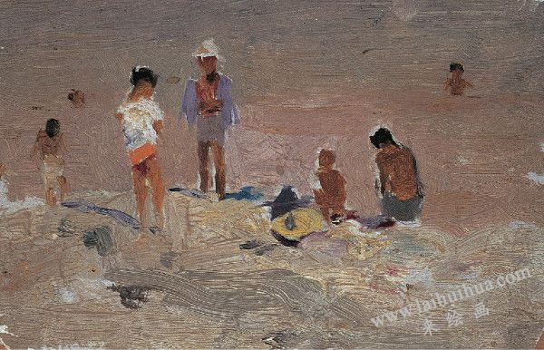 夏日，布面油画