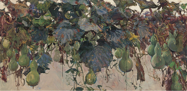 葫芦架　布面油画