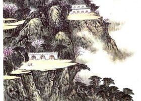《枣园春色》山水画