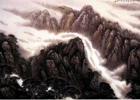 《云海奇观》山水画
