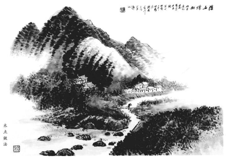 米点皴法