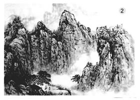 群山的画法