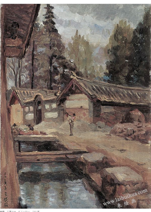 盼望　布面油画