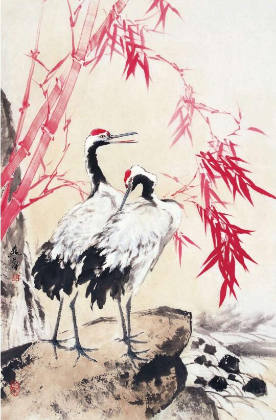 仙鹤的步骤画法