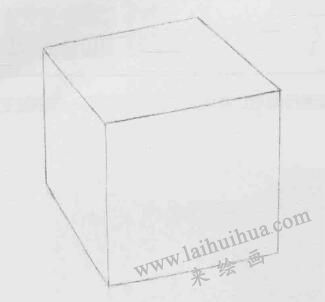 立方体素描画法步骤02   范例二