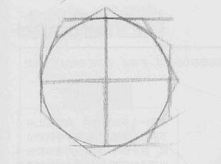 球体素描画法步骤02   范例二