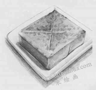 面包素描画法步骤04